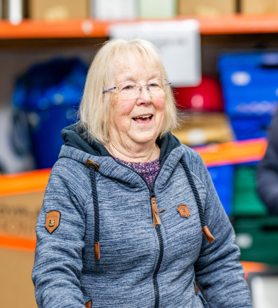 Volunteer at the Horsham food bank hub